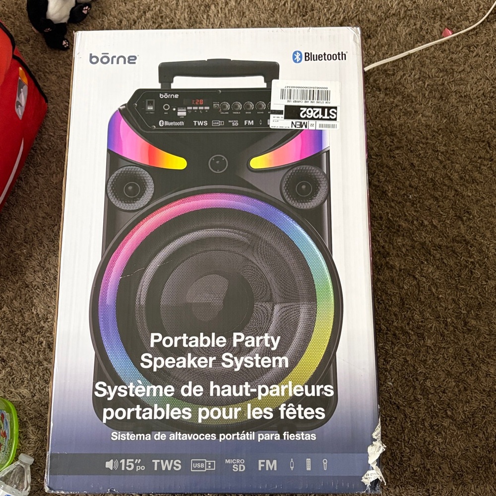 Born Bluetooth Party Speaker with LED Lights
